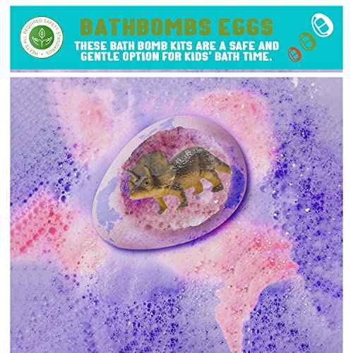 Bath Bombs | 9 Pack Organic Bath Bomb For Kids With Surprise Inside | Organic Bubble Bath Fizzies With Toys, Fun Birthday Gift And Stocking Stuffer for Boys and Girls, Perfect for Bath Time