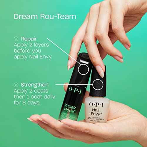 OPI Nail Envy Nail Strengthener | Clear & Opaque Cr?me Nail Polish Treatment | Strengthen Weak & Thin Nails