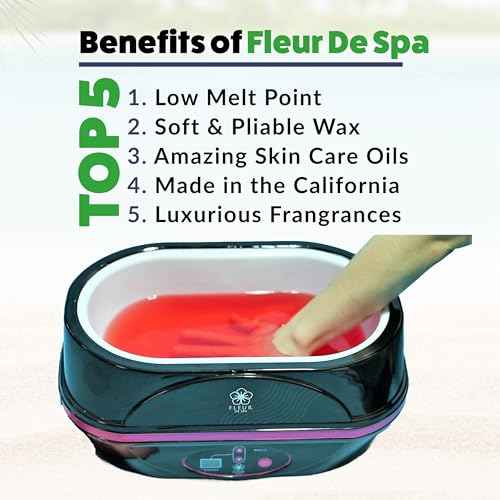 Paraffin Wax Refills 6lb by FLEUR DE SPA ? Made in USA ? Infused with Coconut & Jojoba Oils ? Moisturizing, Hydrating & Soothing for Hands, Feet & Body ? Spa & Home Use