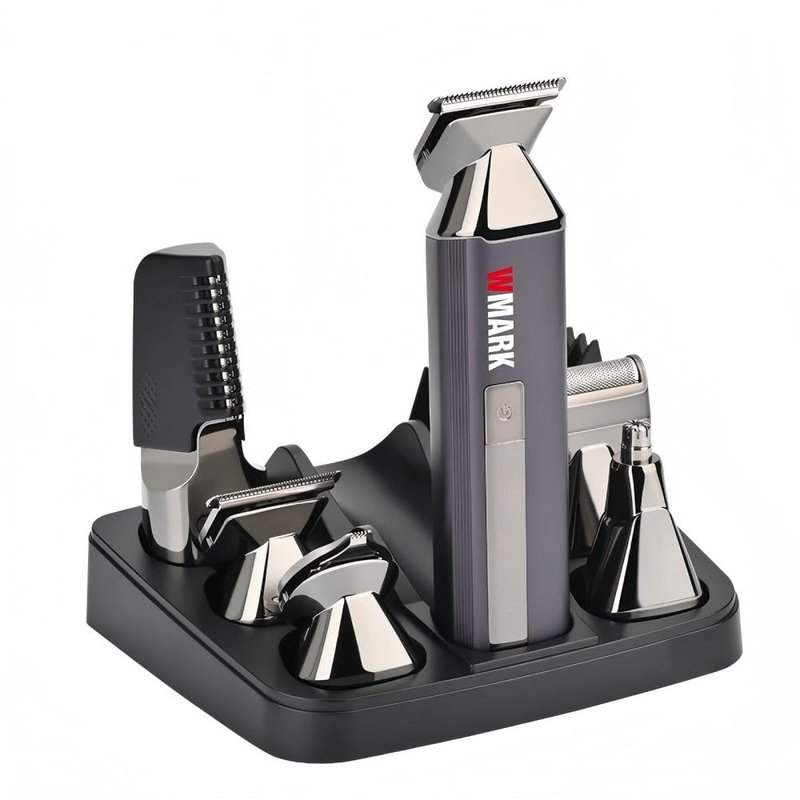 WMARK Men's Hair Trimmer, Stainless Steel Body Hair Removal Tool, Kevlar Professional Electric Shaving Set, Gift, NG-HT001