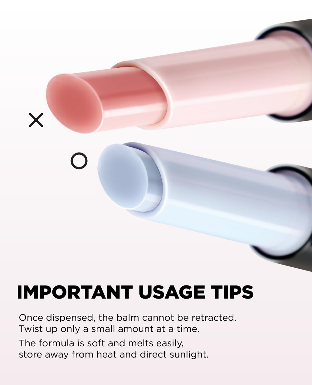 EITHER& Melting Syrup Balm (02 ICY BLUE), Korean Lip Balm, with Shea Butter & Plant-Derived Oils, Glossy, Non-Sticky, Transparent, Cooling Sensation, Butter Balm, Glossy Finish (0.25 fl. oz.)
