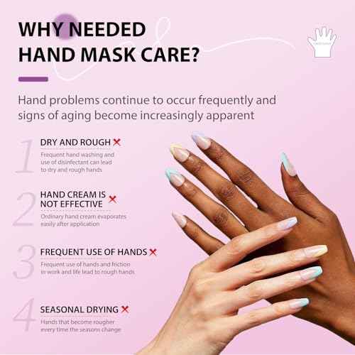 Hydrating Hand Foot Masks Set,3 Pack Glove Mask for Dry Hand,Exofliating 3 Pack Socks Maskfor Peeling Away Dead Skin Calluses£¨Lavender£©