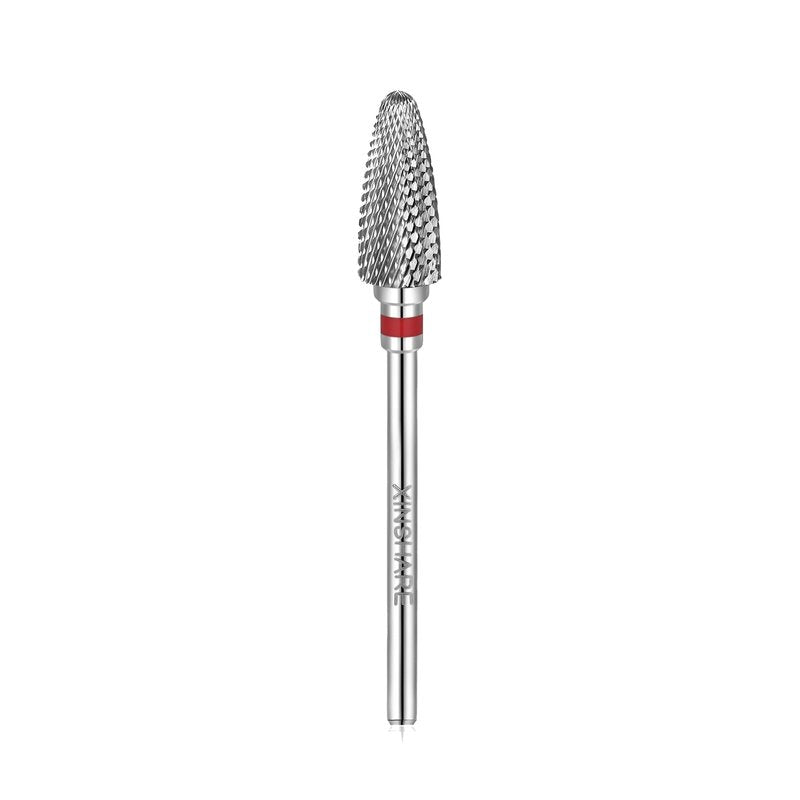 Xinshare Nail Drill Bits 3/32" Carbide Professional Safety Tungsten Nail File Cone Drill Bit for Acrylic Nail Gel Cuticle cleaner Manicure Pedicure Nail Polishing, Beginner Salon,Fine