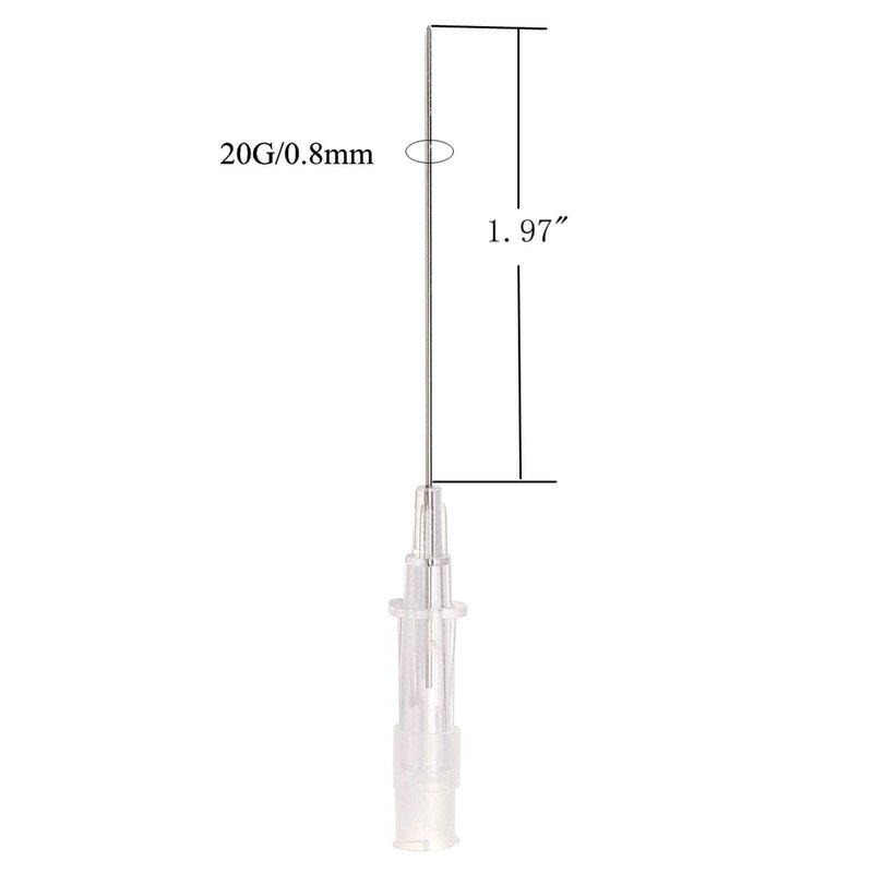 50pcs 20G IV Catheter Needles Kit, Ear Nose Piercing Needles Supply