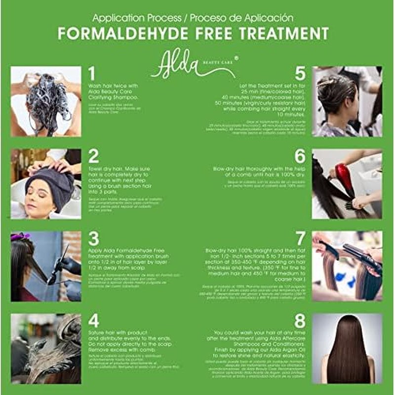 Brazilian Keratin Hair Smoothing Treatment ? Blowout Straightening System ? Formaldehyde Free (32 fl oz)