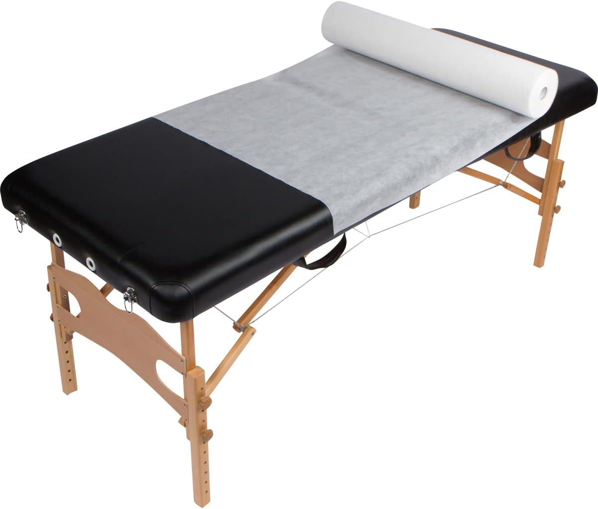 Non-Woven Bed Sheet Roll for Massage & Spa | Soft, Durable, Water Repellent - 31.5" Wide, 330' Long, Perforated Every 6'