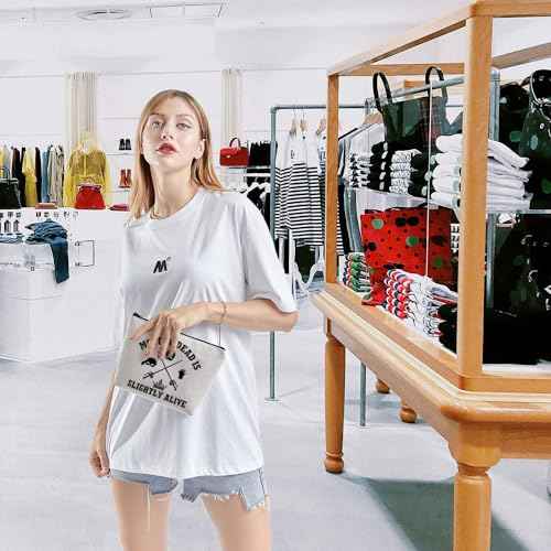 TGBJE Bride 1987 Gifts Movie Fans Merchandise Mostly Dead Is Slightly Alive Makeup Bag Movie Inspired Zipper Pouch (Mostly Dead bag)