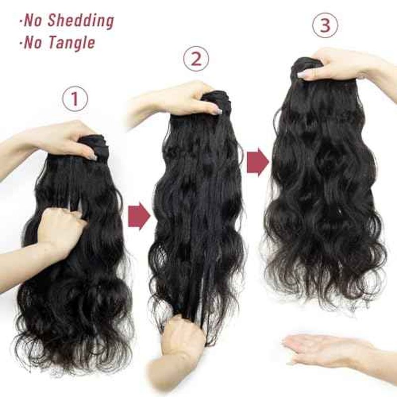KRN Body Wave Bundles with Closure Human Hair, Real 5x5 HD Lace Closure with Bundles (12 14 16+10 Inch) 12A Unprocessed Brazilian Virgin Human Hair Bundles with Closure Natural Color Thick Full End