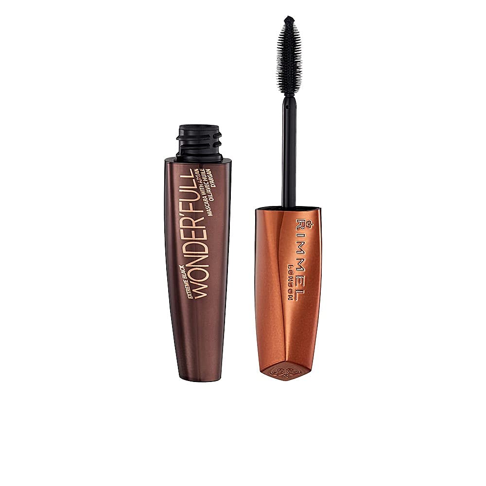 Rimmel Wonder'full Mascara - Argan Oil Infused | Extreme Black, Long-Lasting Volume