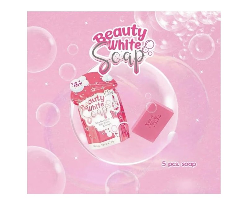 1 Pack You Glow Babe Beauty White Soap Sea Buckthorn with Snail Extract - 5 Bars x 70g