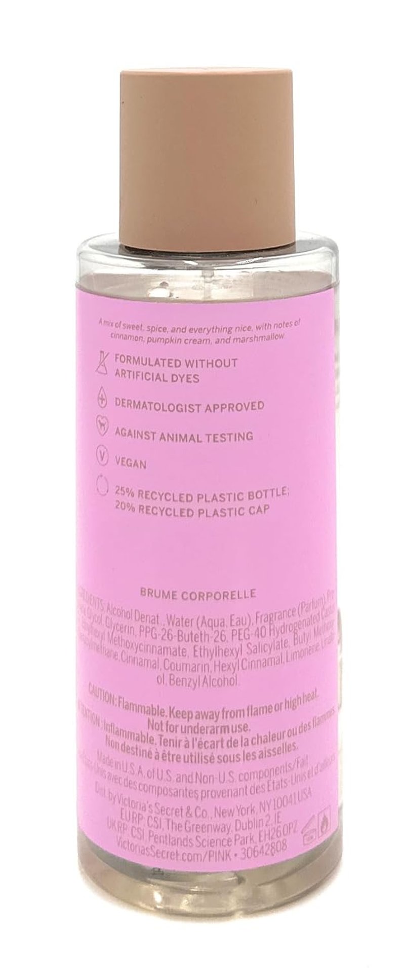 Victoria's Secret Pink Body Mist - Warm Vanilla Scent | 8.4 Fl Oz