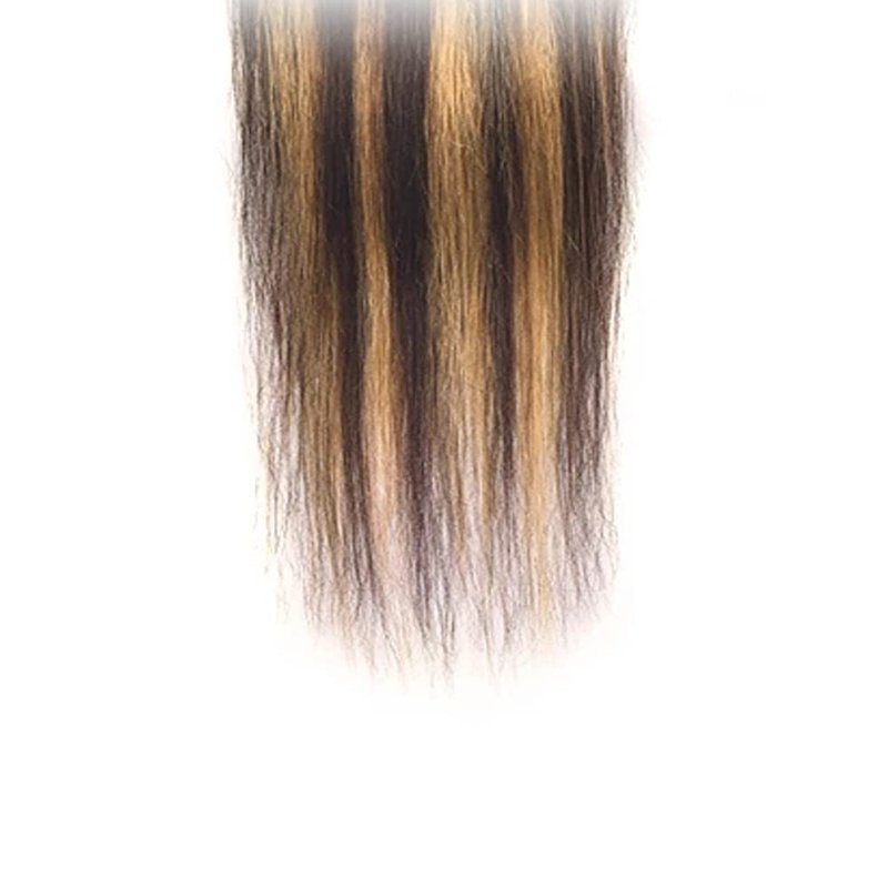 P4/27 Highlight Blonde Bundles Human Hair Straight Bundles 22 Inch Brown Straight Bundle Human Hair Extensions Unproceesed Virgin Hair 100 Gram Per Bundle 1 Bundle DGOYp427ST22