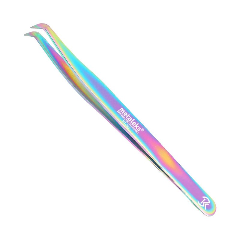 3 Pcs Russian Volume Japanese Stainless Steel Tweezers for Eyelash Extension (Multi Titanium Coated.)
