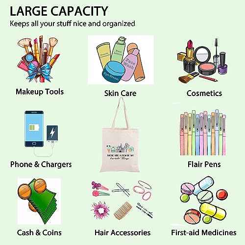 Vacation Trip Gift Fairytale Fans Shoulder Bag Mouse Family Trip SnacksTote Bag Magic Kingd*m Gift Mouse Ice Cream Handbag (F-things Mouse Tote)