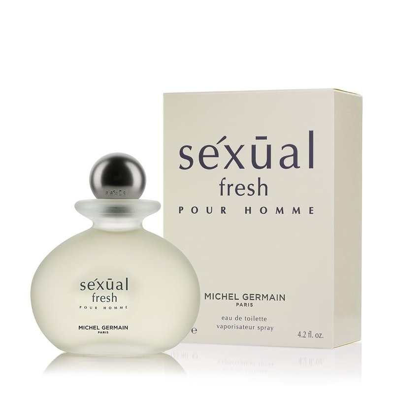 Michel Germain Sexual Fresh Pour Homme Eau de Toilette Spray Mens Cologne, Top Notes of Italian Bergamot, Cardamom, Coriander, Juicy Mandarin, 4.2 Fl Oz