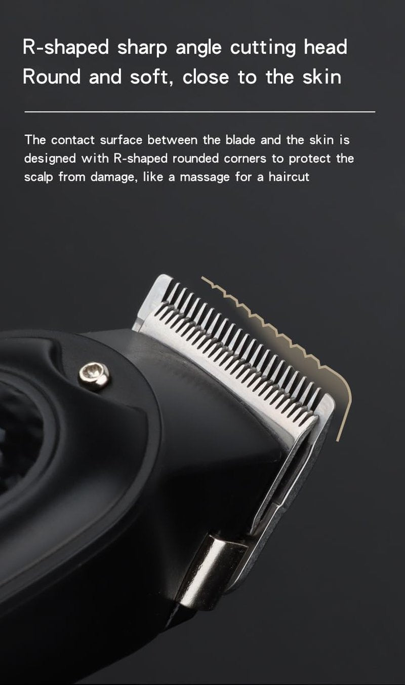 Professional Hair Clipper - LCD Display, 5W Motor, Type-C Charging | Low Noise, Stainless Steel Blade