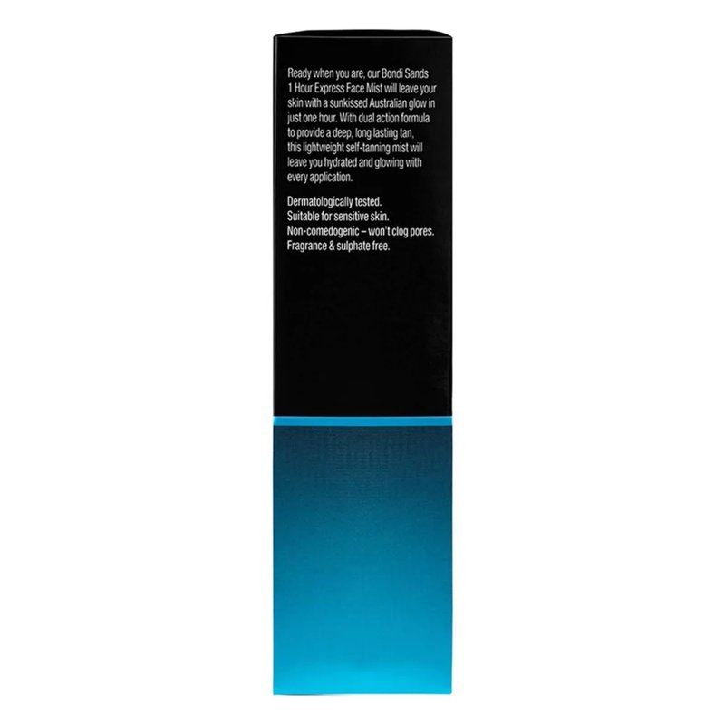 Bondi Sands 1 Hour Express Self Tanning Face Mist | Lightweight Dual Action Formula, Dermatologically tested, Suitable for Sensitive Skin | 2.36 Fl Oz