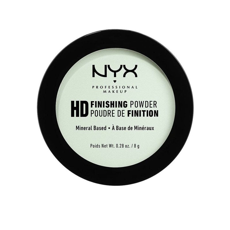 NYX HD Finishing Powder - Mint Green Pressed Setting Powder for Flawless Makeup