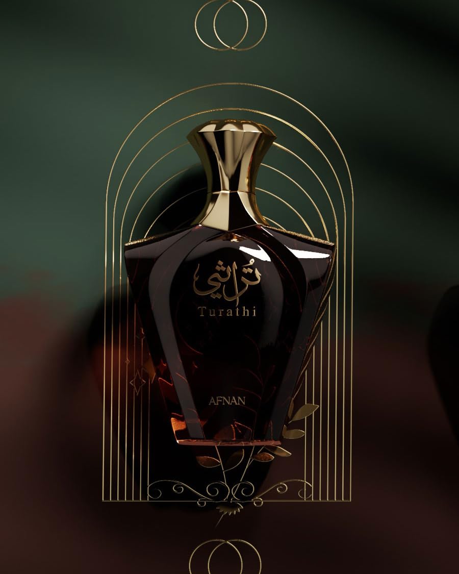 Afnan Turathi Brown for Men Eau de Parfum, 3.04 Fl. Oz