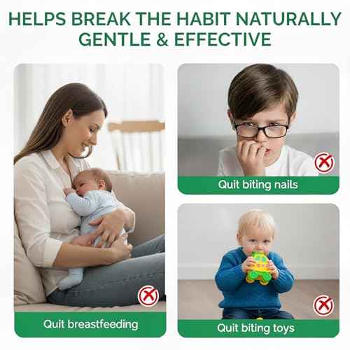 Nail Biting Treatment for Kids, Nail Biting Prevention, Stop Thumb Sucking Deterrent, Protect & Repair Nails, Safe & Mild Ingredients, Stop Nails Biting for Kids, Easy Brush, Day Night Care, 10 ML