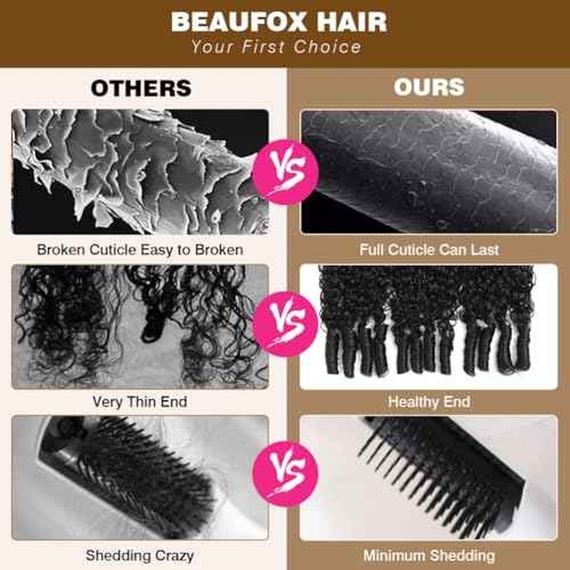 3C4A Burmese Curly Bundles Human Hair 16 18 20 22 Inch 12A Unprocessed Virgin Human Hair Water Wave Bundles with Spiral End Quick Weave Remy Hair Natural Color for Women