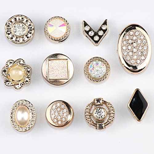 NAISKA 19PCS Rhinestone Hair Beads for Braid Gold Loc Dreadlocks Accessories Shiny Crystal Rhinestones Hair Braid Beads Pearl Hair Cuffs Hair Jewelry DIY Braids Accessories