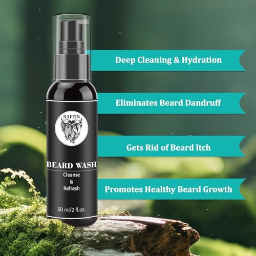 Mens Gifts - Beard Kit for Men's Self-care, Outfits Men's Grooming Routine, Anniversary | Birthday | Christmas Gifts for Men Him Husband Boyfriend Dad Son Friend Brother, Mens Stocking Stuffers