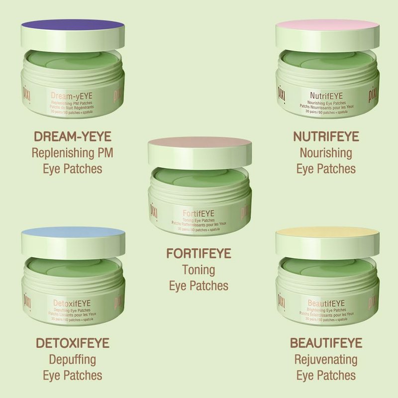 Pixi Beauty Dream-yEYE Calming Hydrogel Under Eye Patches with Ceramides for PM | Vitamin A and Jasminie Hydrate, Smooth & Restore Under Eyes | 60 Patches