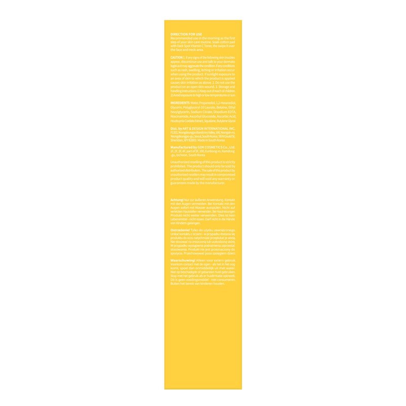#OOTD Vitamin C Toner for Face – Formula with Niacinamide, Heartleaf, and Squalane – 8.45 FI Oz