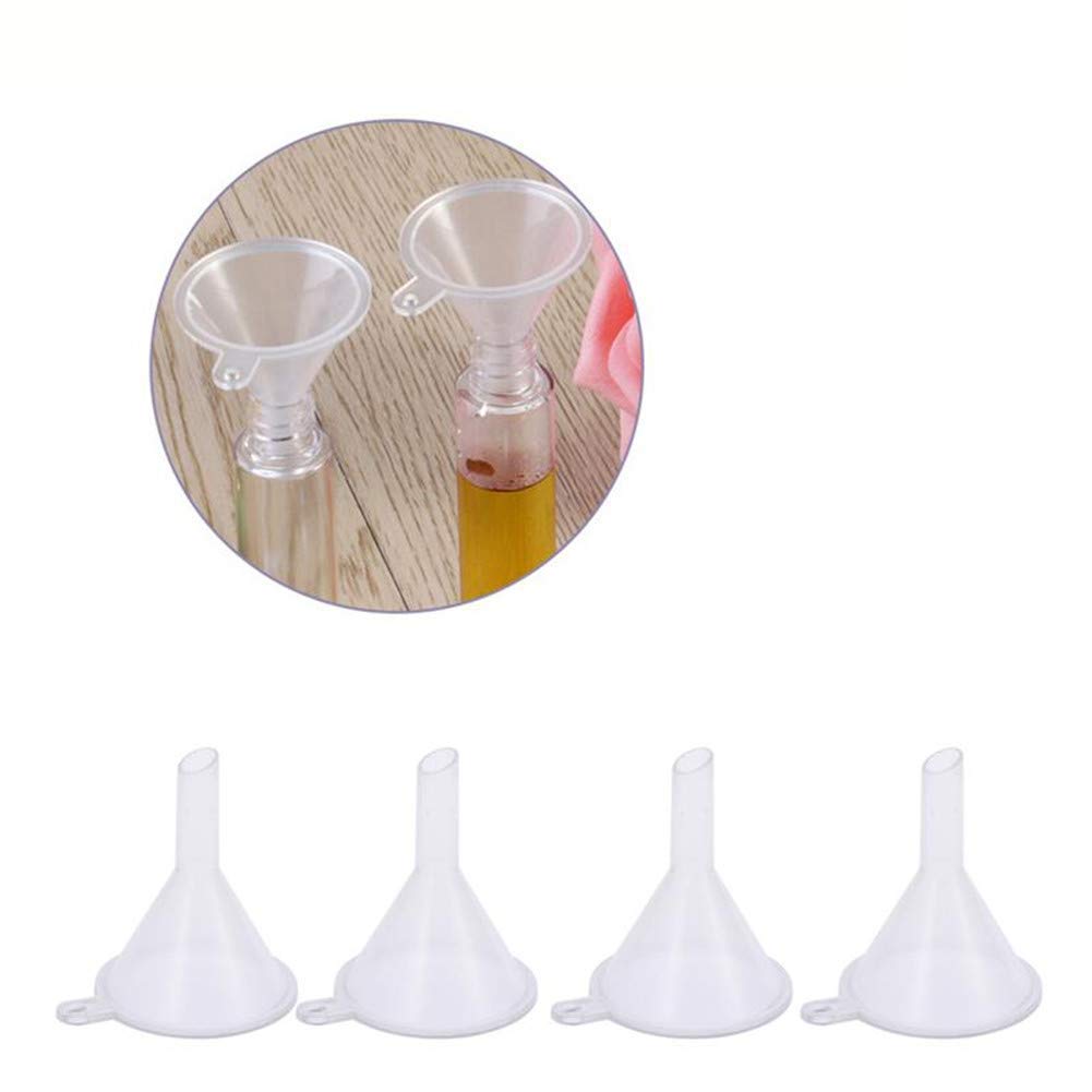 Empty Eyelash Mascara Tube and Eyeliner Wand, 8ml Mascara Tube Wand Eyelash Container Bottle, 7ml Empty and Eyeliner Tubes Transparent 4 Packs with Rubber Inserts, Funnels for DIY Castor Oil