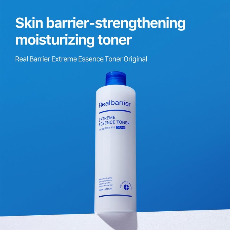 Real Barrier | Extreme Essence Toner | Hyaluronic Acid Panthenol Ceramide Face Moisturizer for Sensitive Dry Skin | Soothing & Hydrating Moisturizing Toner Face | Korean Skin Care | 6.76 fl oz (200ml)