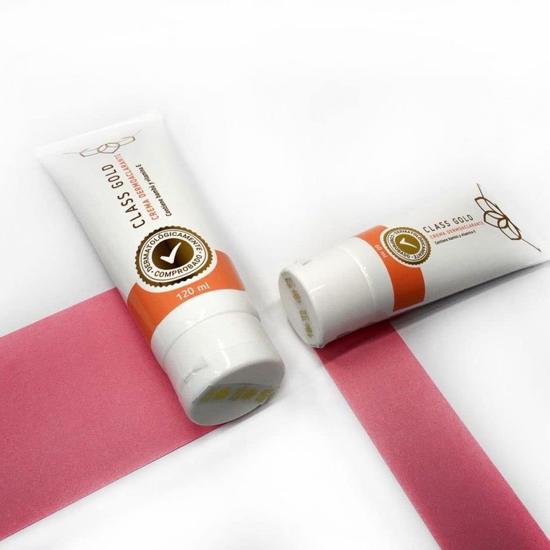 Dermoaclarante Crema Tamaño Grande Class Gold Cosmetics Body Cream,Natural Skin Cream with Vitamin E 120 ml,4.05 Fl Oz (Pack of 1)