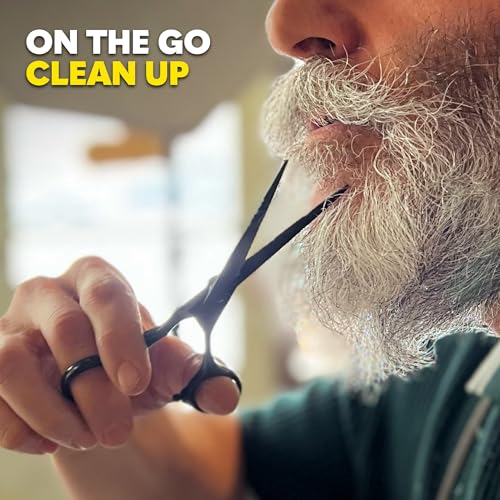 The Beard Club Brush, Comb, Pick and Scissors Grooming Kit for Men's Beards and Mustaches - Gift Set