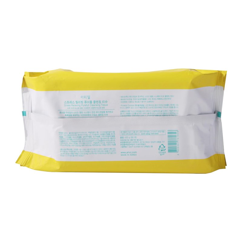 Ariul Purefull Gentle Cleansing Wipes – Soothing & Hydrating Makeup Remover Wipes, Non-Sticky Fresh Finish, Mild Acidic pH, Effective Cleansing, Korean Skincare (80 Sheets x 2 Pack)