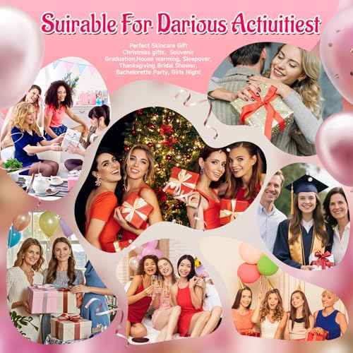 VESPRO 110PCS Spa Party Supplies for Girls Spa Party Favors Include Face Masks Skincare,Hand Cream,Lip Balm,Eye Patches,Lip Mask,mini Hair Brush, Stocking Stuffers for teen Girls£¬Sleepover Party gifts