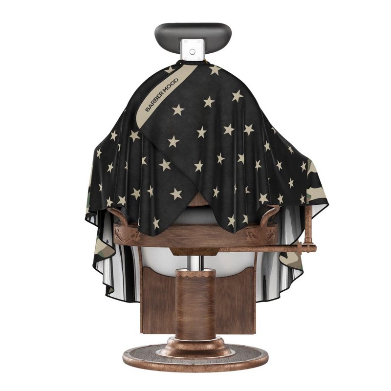 Professional Barber Cape - Hair Cutting Cape with Adjustable Neck Closure, Salon Quality Styling Cape for Hairdressers and Barbers - Army