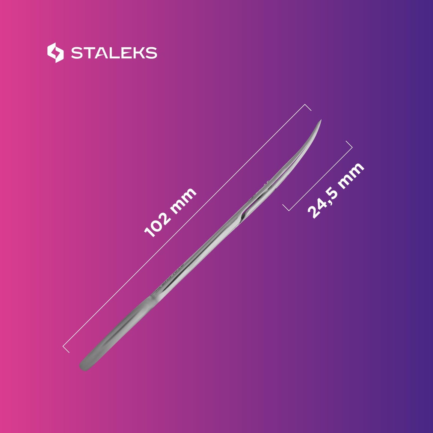 Staleks Exclusive 22 Type 1 Cuticle Scissors (Magnolia) – Straight Handles and Classic Curved Blades
