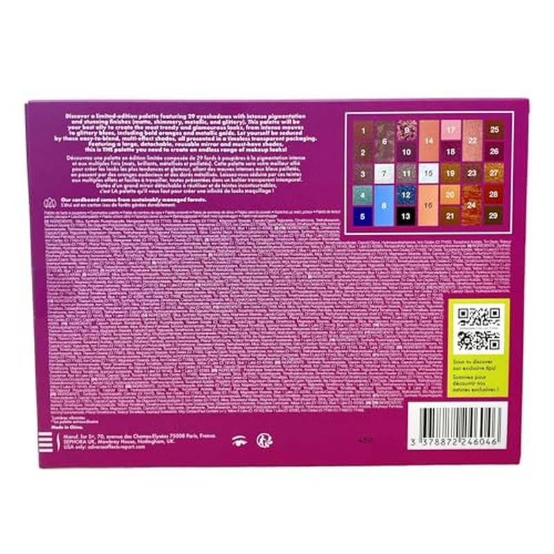 SEPHORA Favorites Limited Edition Vibrant Lights The Amazing Palette - 29 Vibrant Eyeshadow Shades