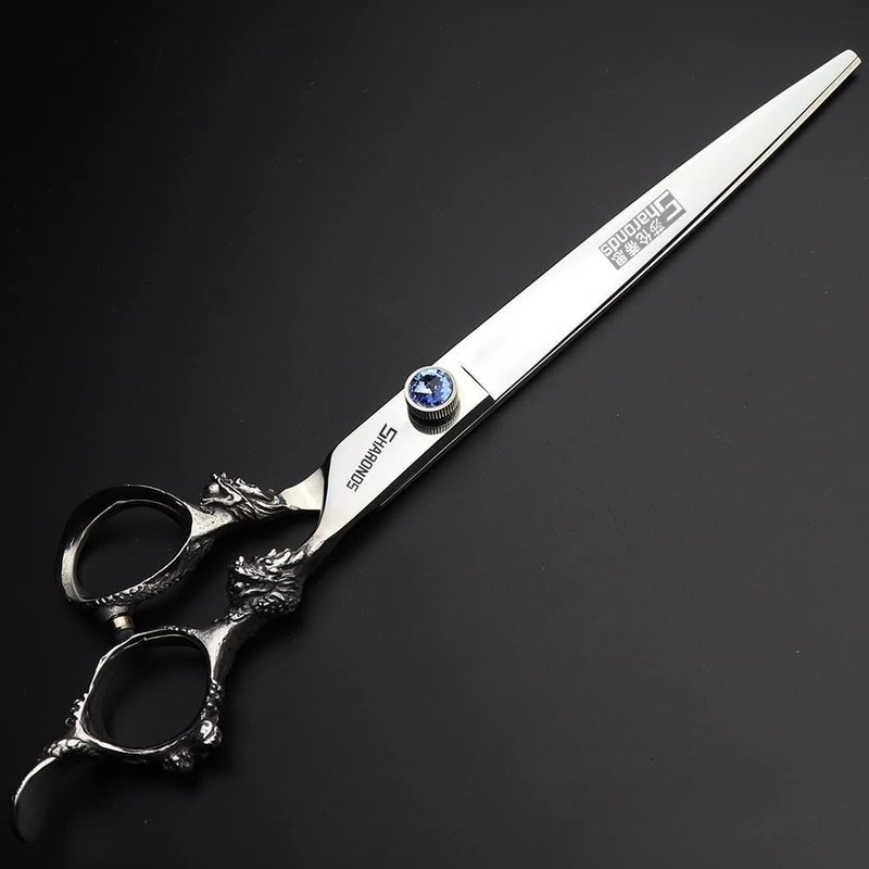 7/8/9inch professional hairdressing scissors silver high hardness 400c stainless steel beauty shop barber shop salon special tools (9 inch flat)