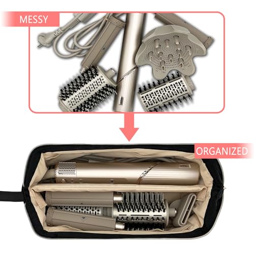 Hair Tools Travel Bag for Shark Flexstyle | Portable Carrying Case for Dyson Airwrap Hair Dryer Brush Revlon Hair Tools | Waterproof Dustproof Shockproof Flat Curling Iron Travel Organizer