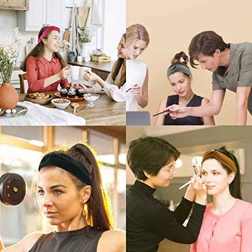 YARIEW 20 Pack Boho Headbands for Women Womens Headbands Head Bands Non Slip Hair Bands Headband Knotted Turban Fashion Wide Headbands for Wigs Twisted Head Wrap Hair Accessories for Women¡¦
