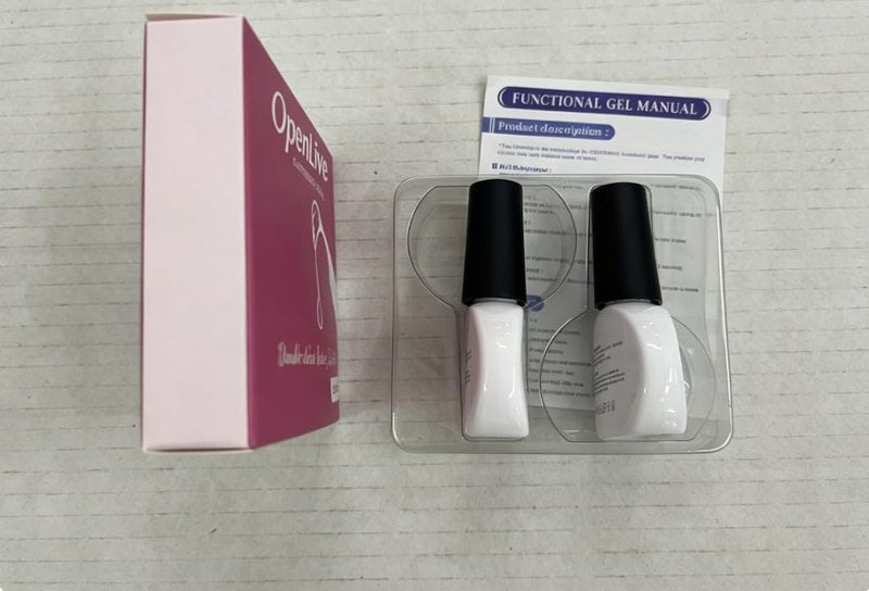 OpenLive 2 Bottle 10ml Gel Base Coat and Top Coat Set - No Wipe Quick Drying Long Lasting Glossy Gel Polish for Home DIY and Salon