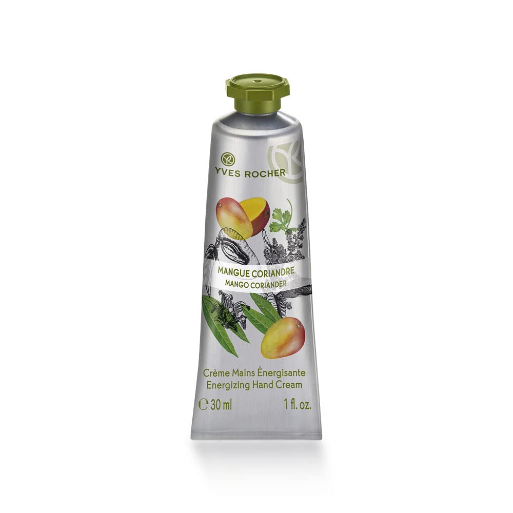 Yves Rocher Mango Coriander Energizing Hand Cream 30 ml / 1.0 fl oz (3 Pack)