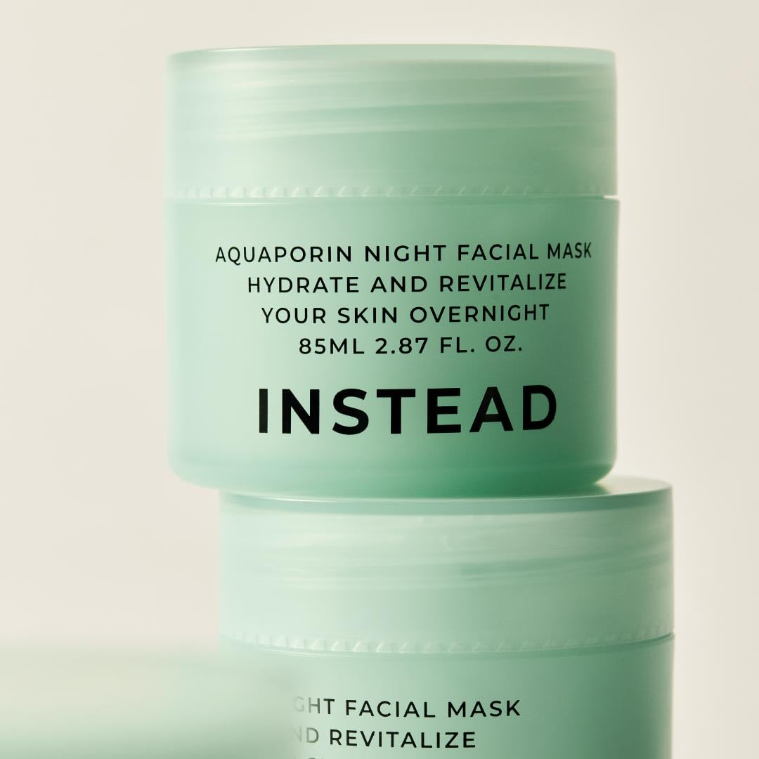 INSTEAD Aquaporin Night Facial Mask - Enriched with Deep Moisture Complex for Revitalized, Supple, and Luminous Skin Overnight 2.87 fl. Oz.