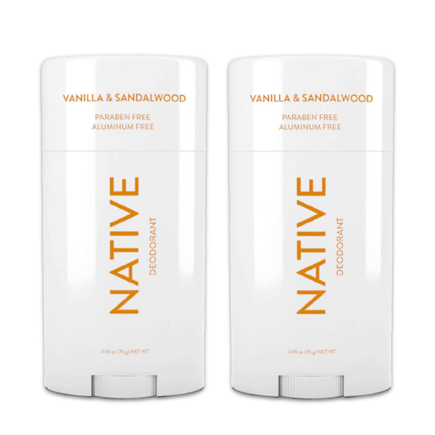 Native Deoderent Aluminum and Paraben free 2.65 oz (2 pack) (Vanilla & Sandalwood)
