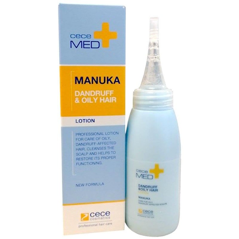 cece med Manuka Dandruff Oil Hair Lotion, Scalp Soothing & Anti-Dandruff Treatment, Moisturizes & Nourishes Dry Scalp, Sulfate-Free, 2.5 fl oz