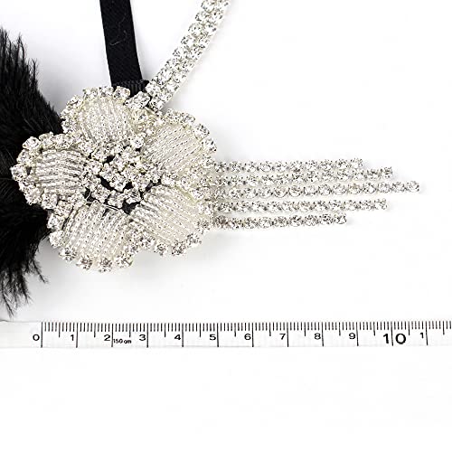 STIOEDYUAN 1920s Vintage Hairband Old Hollywood Glam Headpiece Great Gatsby Flapper Headband Elegant Crystal Rhinestone