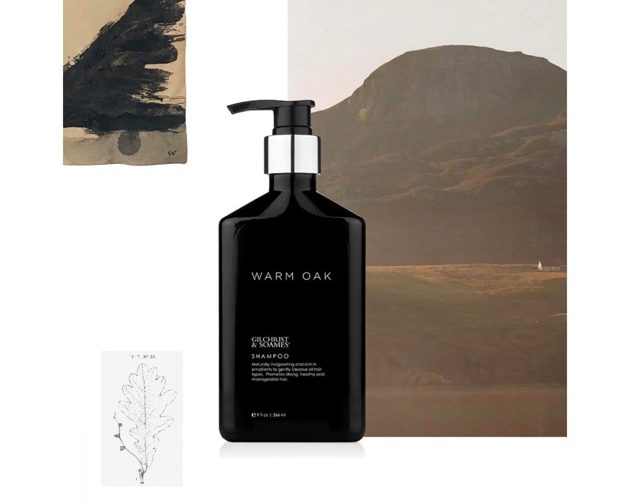 Gilchrist & Soames Warm Oak Shampoo - 9oz | Strengthens All Hair Types, Paraben & Sulfate Free