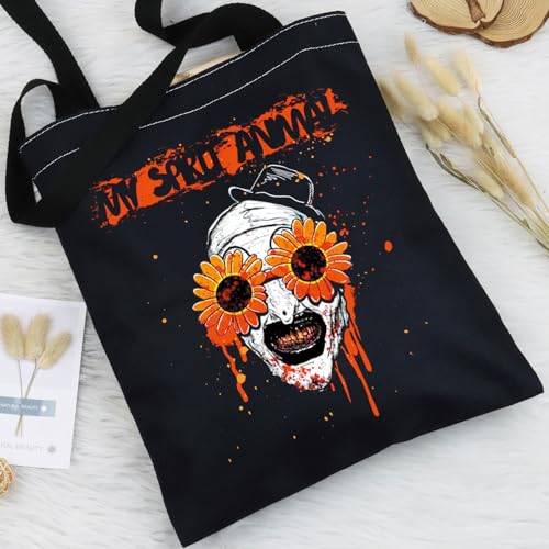 BWWKTOP Clown Movie Cosmetic Makeup Bag Movie Fans Gifts Horror Movie Zipper Pouch for Women Girls