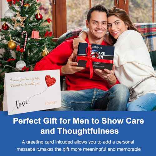 Mens Skin Care Kit,Skin Care for Men,Deep Hydrate,Moisturize,Firm Skin,Gentle Men's Facial Skin Care Routine Kit for Men Christmas Valentines Birthday Gifts for Him Boyfriend Husband Fathers Dad